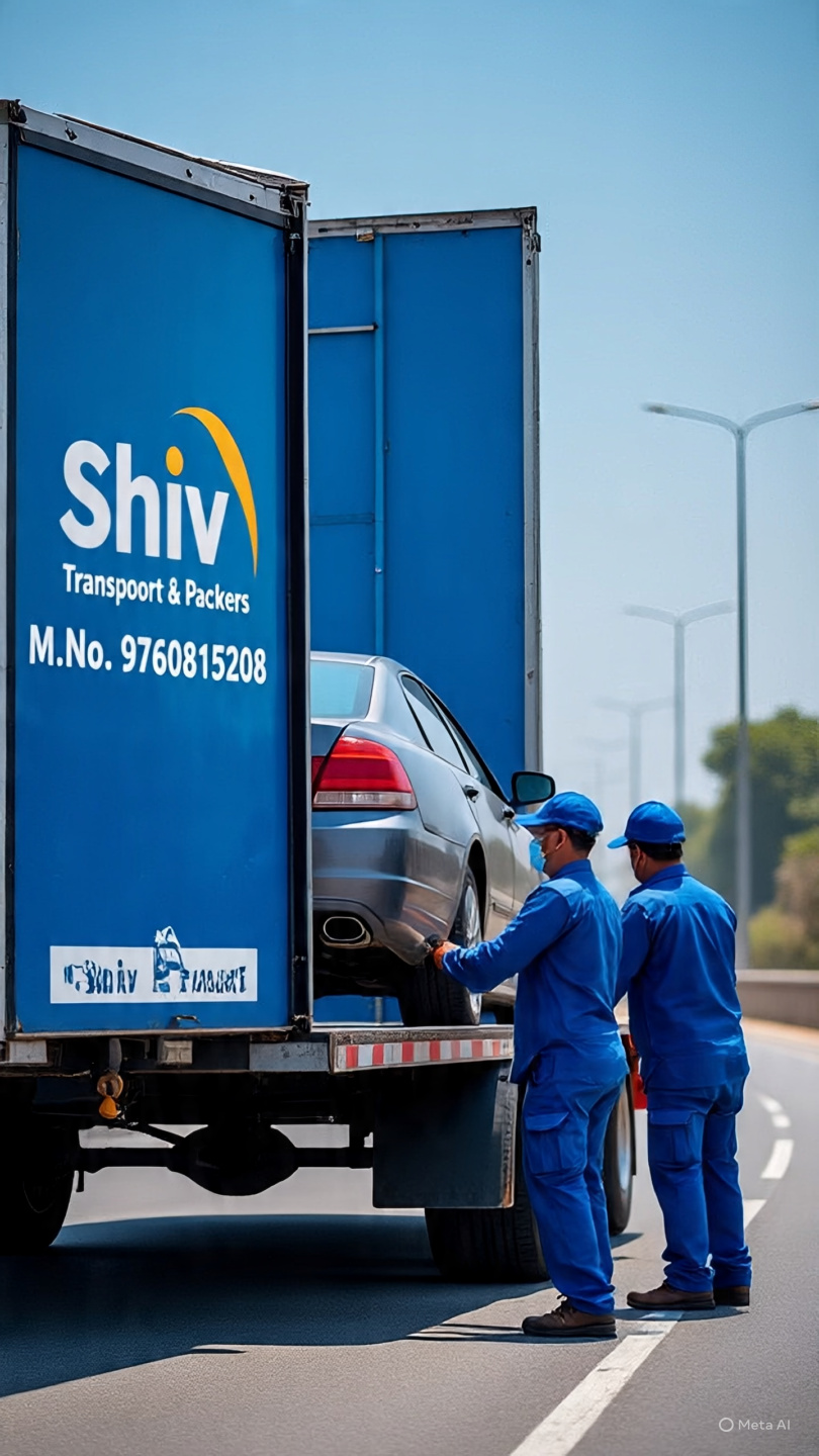 Moving team handling goods